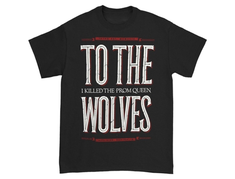 Camiseta ROCKINSTONE I Killed The Prom Queen Wolves camiseta negra (XL)