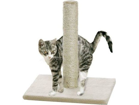 Puesto Rascador para Gatos KARLIE FLAMINGO Gris Suave (38 x 38 x 59 cm)