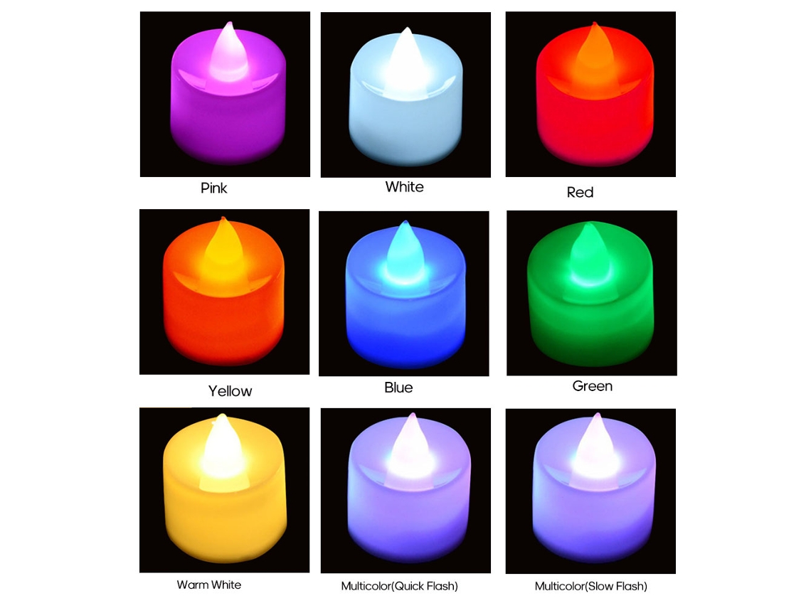 Lámpara Electrónica Led Sin Llama Con Forma De Vela Para Decorar Fiestas, Cumpleaños, Bodas Y Navidad.