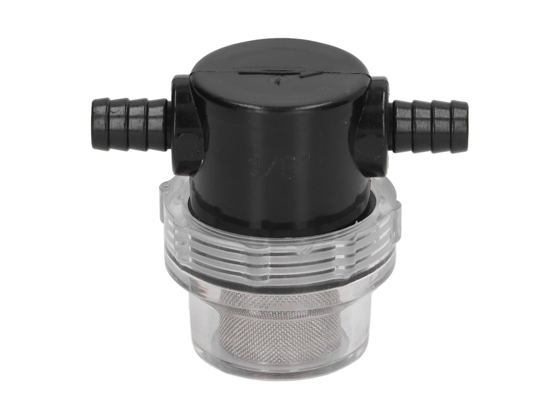 Filtro De Agua En Línea Con Conexión De Púas Abs De 3/8" Y 1/2" Para Bombas De Cc De 12 V Y 80 Psi.