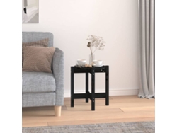 Mesa de centro Ø 42,5x45 cm Madera maciza de pino negro HARLANV1