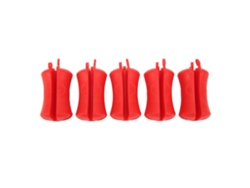 5 Bolas De Silicona Reutilizables Para Cañas De Pescar, Accesorios Para Embarcaciones - Rojo