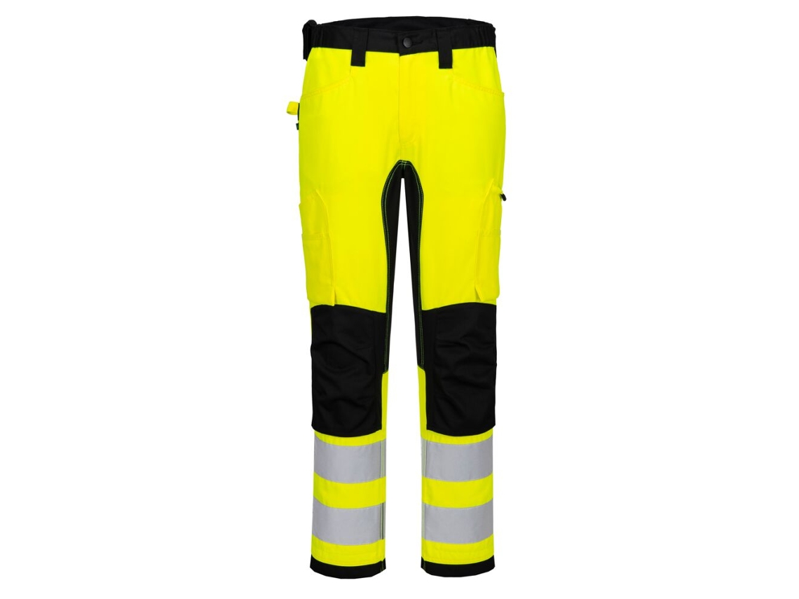 Pantalón Alta Visibilidad Eco Wx2 Con Elastano | Trabajo Amarillo/negro / 33