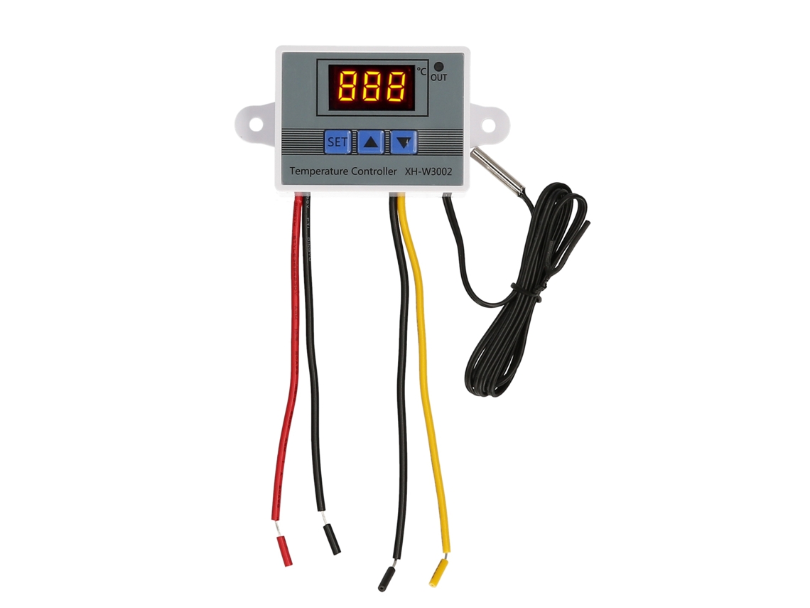 Controlador Digital De Temperatura Con Pantalla Led Y Sonda Ntc Impermeable -50~110℃ 24v 240w Para Refrigerador