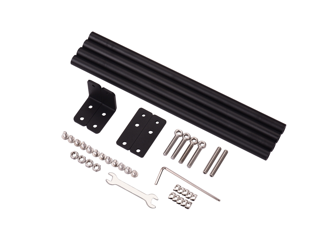 Kit De Varillas De Soporte Para Impresora 3d Creality Cr-10/cr-10s/cr-10 S4 Tevo Tornado, Aluminio, Acero Inoxidable, Negro.