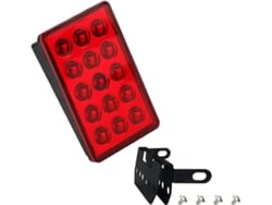 Rebe-luces De Freno Led Cuadradas, Luces Traseras De Remolque, Luces De Alerta Estroboscópica Antirretorno Para Coches