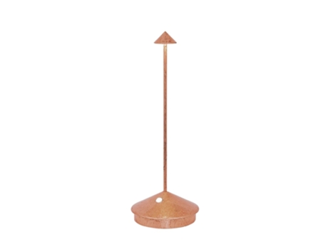 Lámpara de mesa LED Pina Pro Copper Leaf, recargable y regulable ZAFFERANO