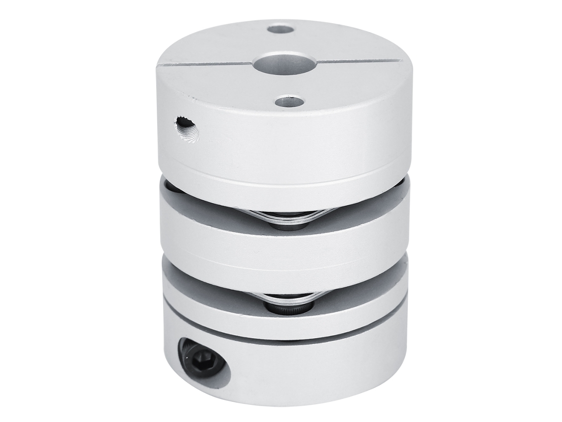 Cubo De Acoplamiento De Torsión De Doble Diafragma Gl-50x63-12x12 Para Motor Paso A Paso Cnc, Aluminio Y Acero