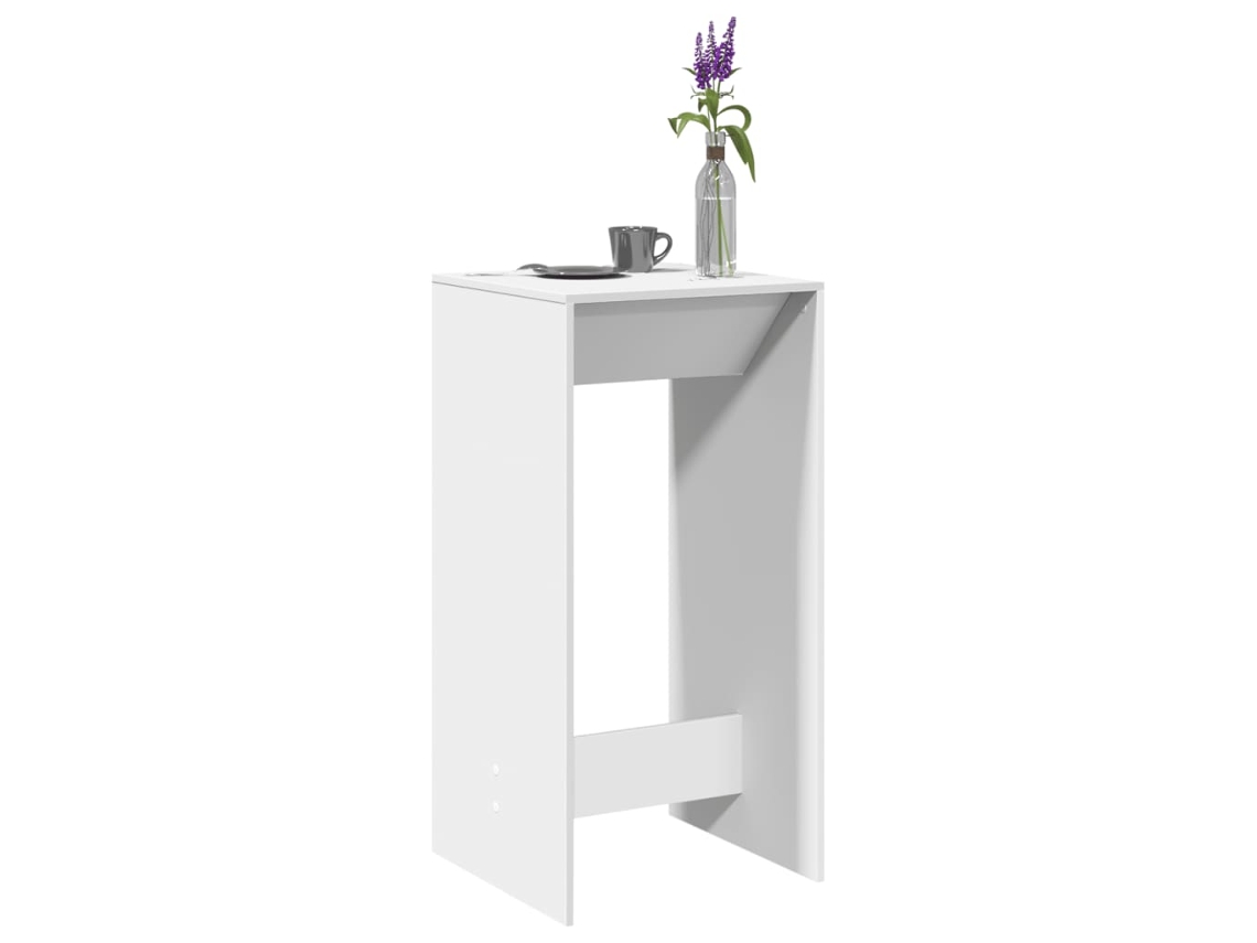 Mesa de bar  Mesa alta 51x50x103,5 cm Derivados de madera Blanco Wsd615582 Lovely Home