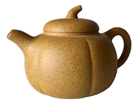 Tetera china Yixing Zisha de 8 oz, arcilla de sésamo amarillo