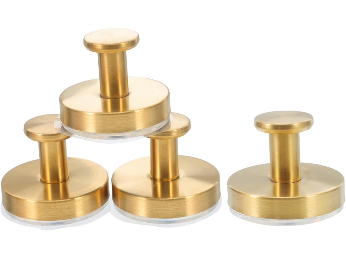 Percheros De Pared De Acero Inoxidable De 4 Piezas Para Dormitorio, Resistentes.