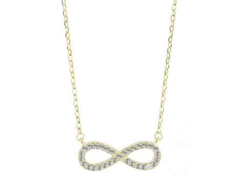Collar con Colgante Infinito en Plata de Ley 925 42.3 Cm