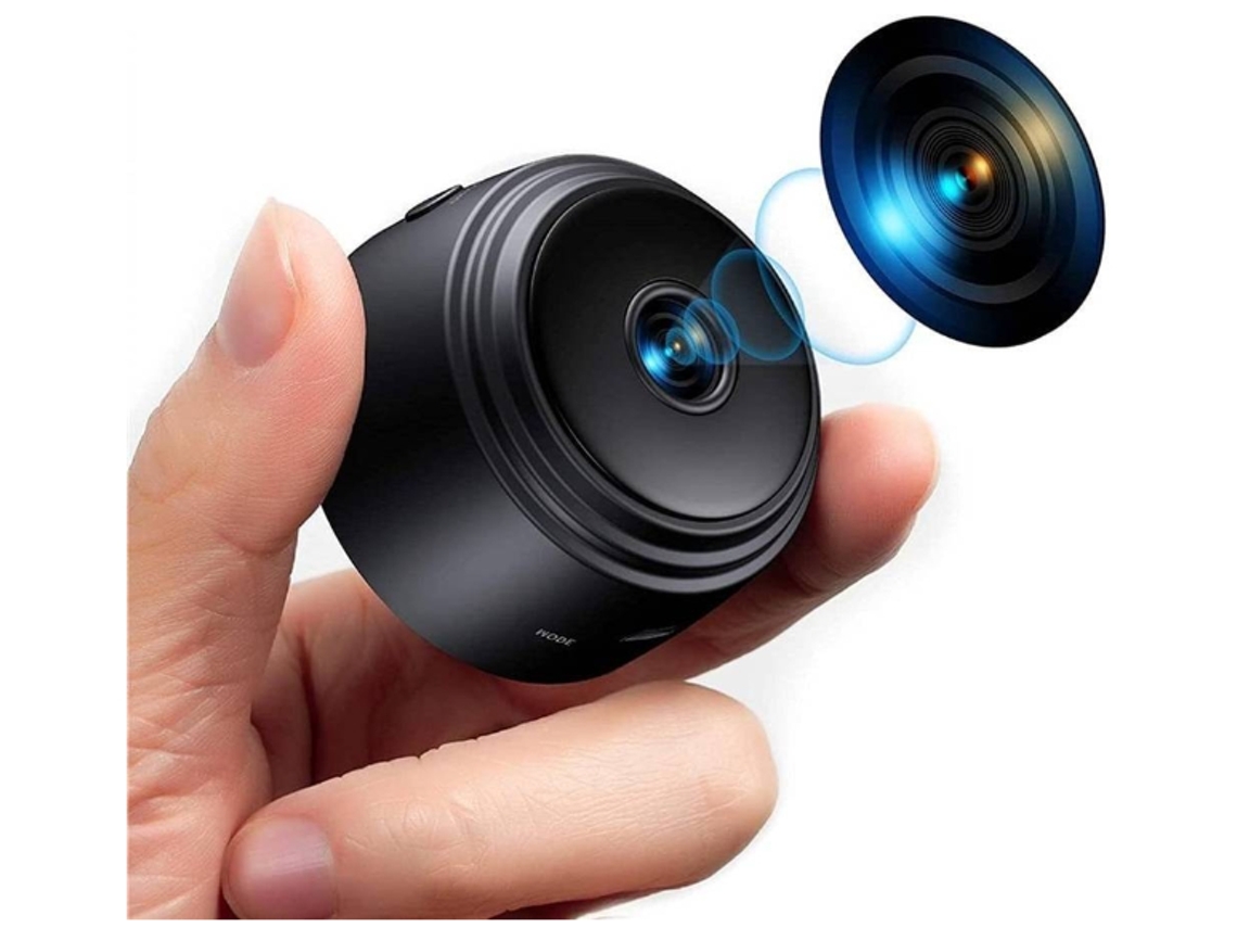 Mini cámara wifi A9 1080p con sensor Yizhood (negra)