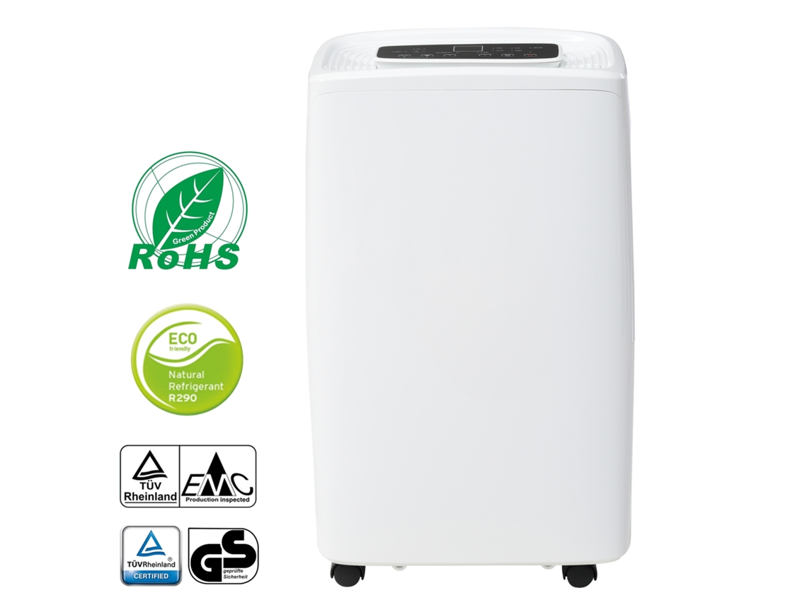 Deshumidificador 12l/día 15m² Purificador Secador 3 En 1 1.5l Temporizador 24h Led