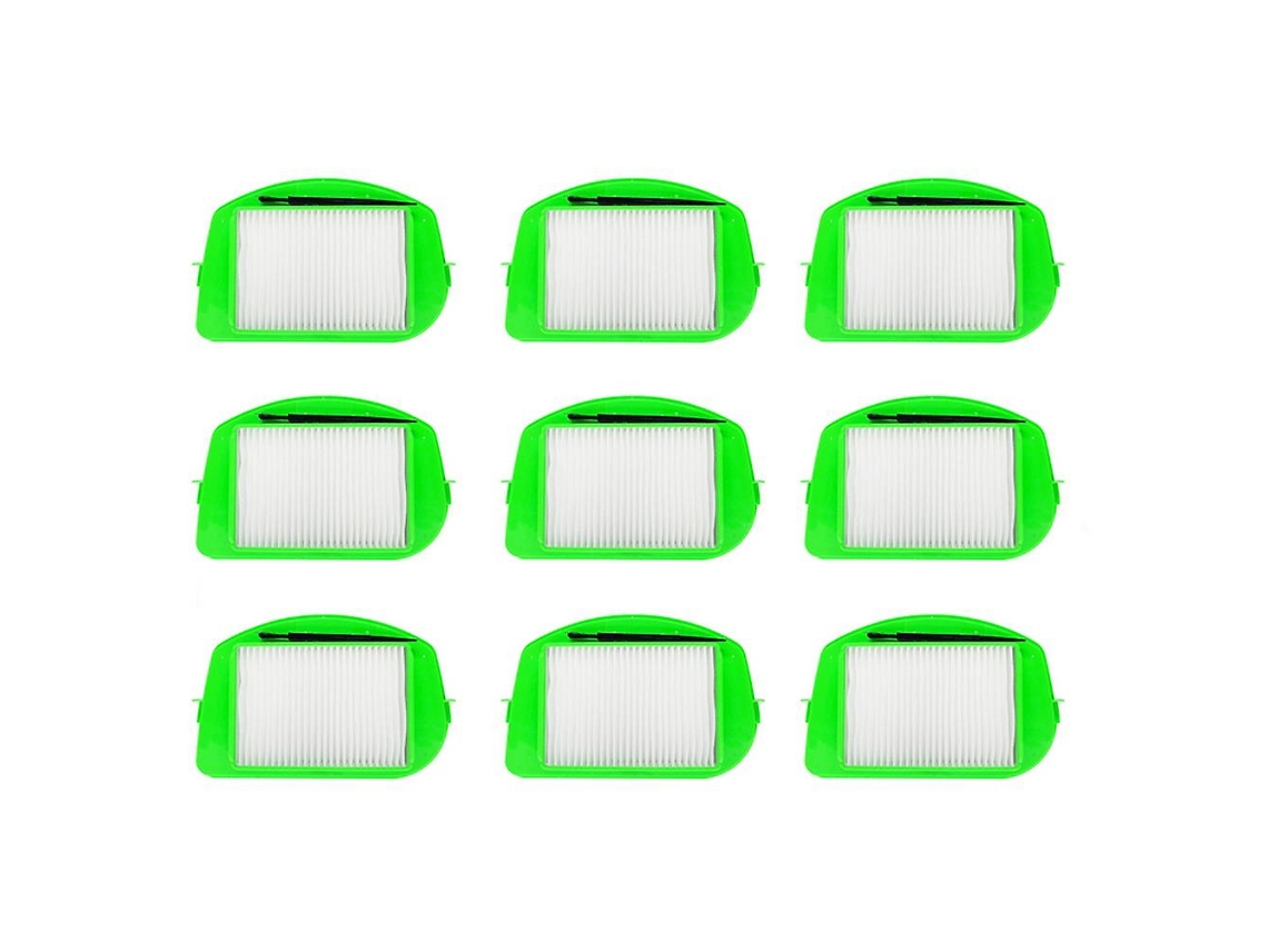Kit de acessórios filtros de poeira hepa para rowenta ro535301 zr005701, 9 unidades