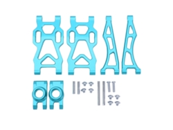 Kit De Brazos De Suspensión Traseros, Aluminio, Para Coche Rc Scy 16101pro 16102 1/16 Azul