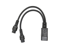Cable divisor de alimentación doble IEC320 C14 macho a IEC320 C5 hembra para adaptador de corriente de portátil 100-CHABERLU