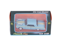 Rebe-toy Pull Back Car 1:32 Simulação Com Bateria, Ligação Carro Para Crianças Com Luz E Som (cinza blue)