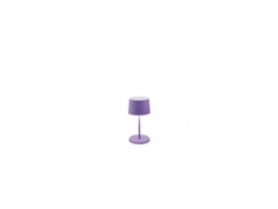 Lámpara de mesa LED Olivia pro mini lila, recargable y regulable ZAFFERANO