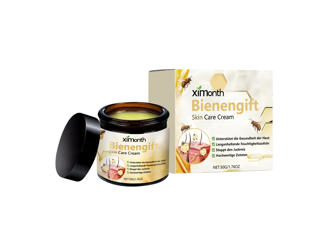 Crema de veneno de abeja para el cuidado de la piel