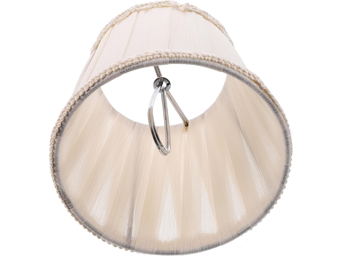 Lámpara de mesa E14 en tela beige claro SFUSHOS