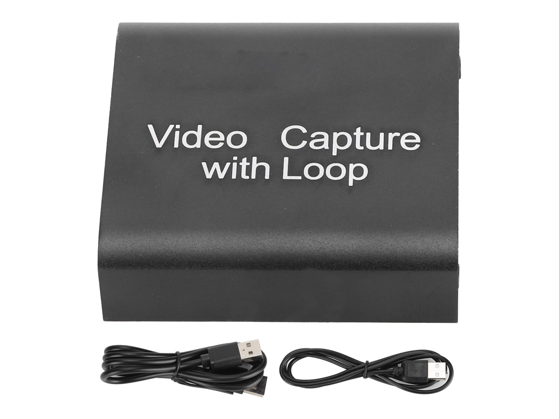 Tarjeta De Captura De Vídeo Con Salida De Bucle Hdmi Usb Para Ps4 Switch Y Portátil 4k 1080p