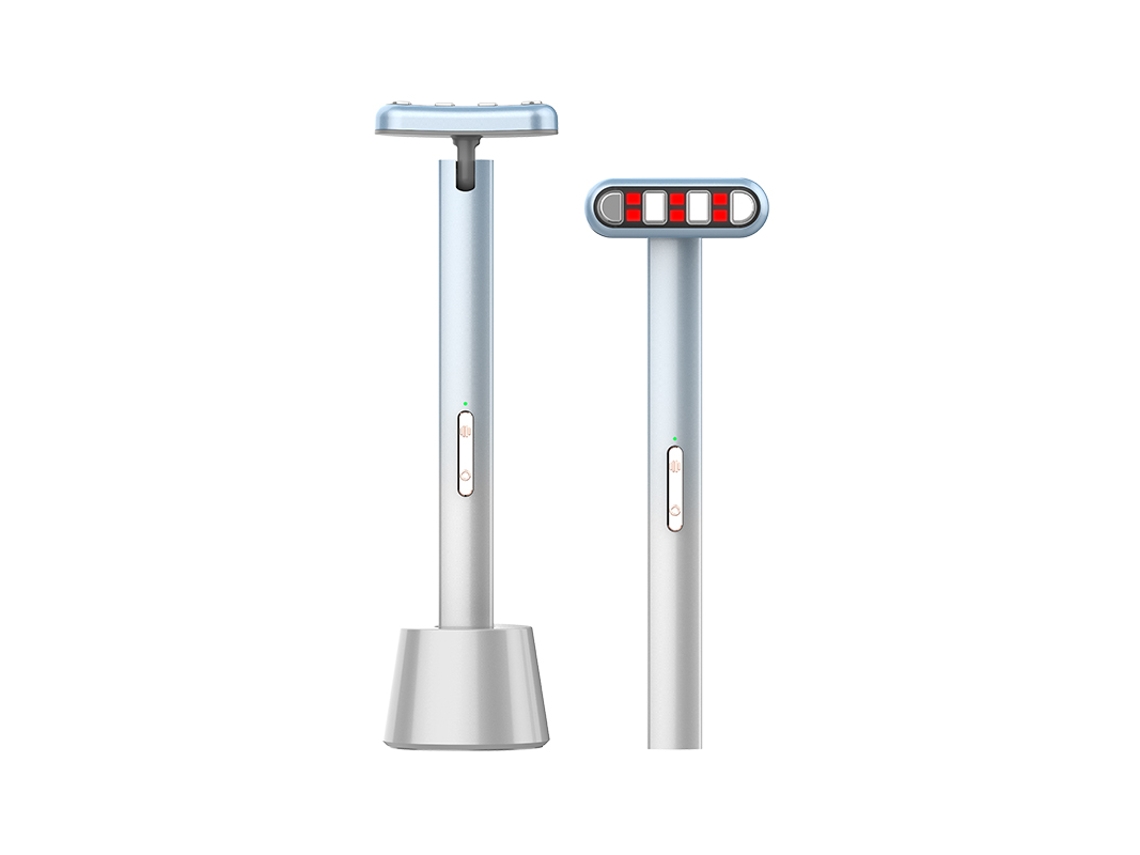 Dispositivo De Belleza Facial Para El Cuidado De La Piel, Barra De Terapia De Luz Roja, Masajeador Ocular Led, Microcorriente Ems.