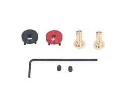 2 conectores banana con disipador de calor para coches RC a escala 1/10, accesorios para coches todoterreno Crawler, 4 mm