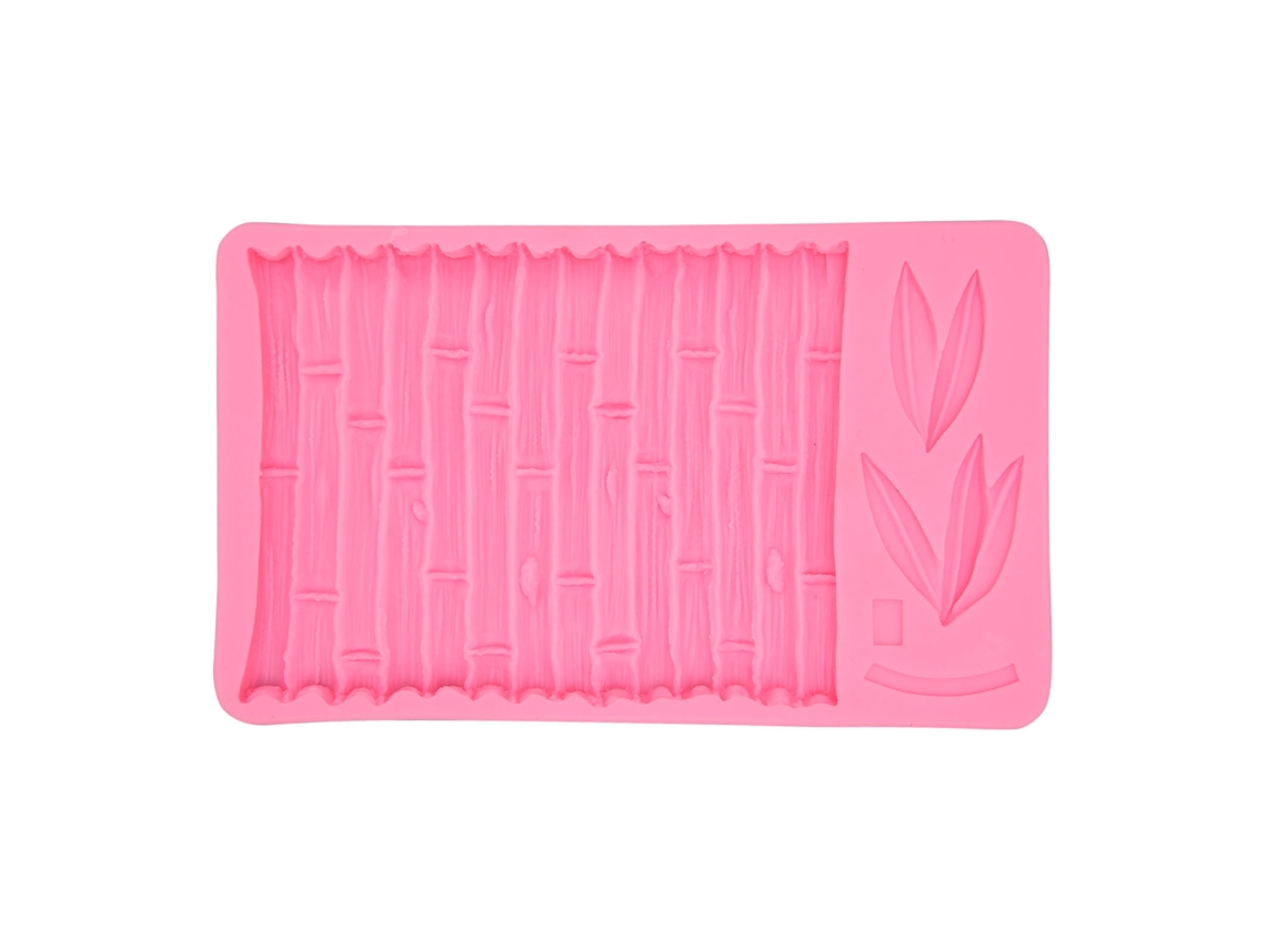 Molde De Silicona De Hojas De Bambú Estilo Chino Para Pasteles Fondant Chocolate Horneado