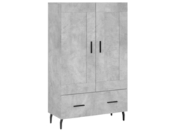 Aparador Alto MAISON EXCLUSIVE Derivados de Madera Gris Cemento (69,5x31x115 cm)