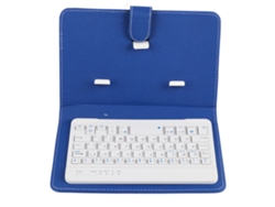 Teclado Bluetooth Portátil Con Funda De Cuero Para Smartphones De 4,5 A 6,8 Pulgadas (ios, Android, Windows)