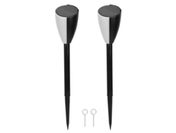 Ycy-2pcs Luz De Cesped Solar Led Carga Solar Integrada Impermeable