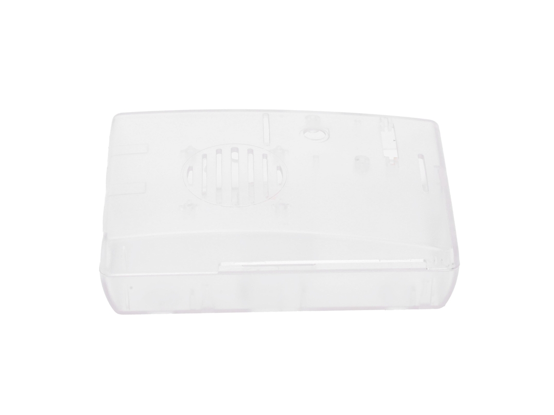 2026as-caja Carcasa ABS Modelo K para Raspberry Pi 3b 3b+ con ventilador disipador de calor 3007 Transparente