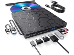 Unidad de DVD externa para Windows 11 y MacBook Pro Slim, grabadora USB 3.0 con corrección de errores, Mang Guo
