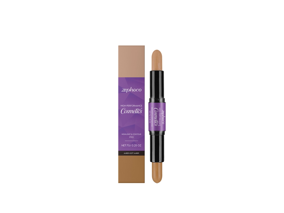 Barra de crema iluminadora y contorneadora 2 en 1 Ámbar + Ámbar suave