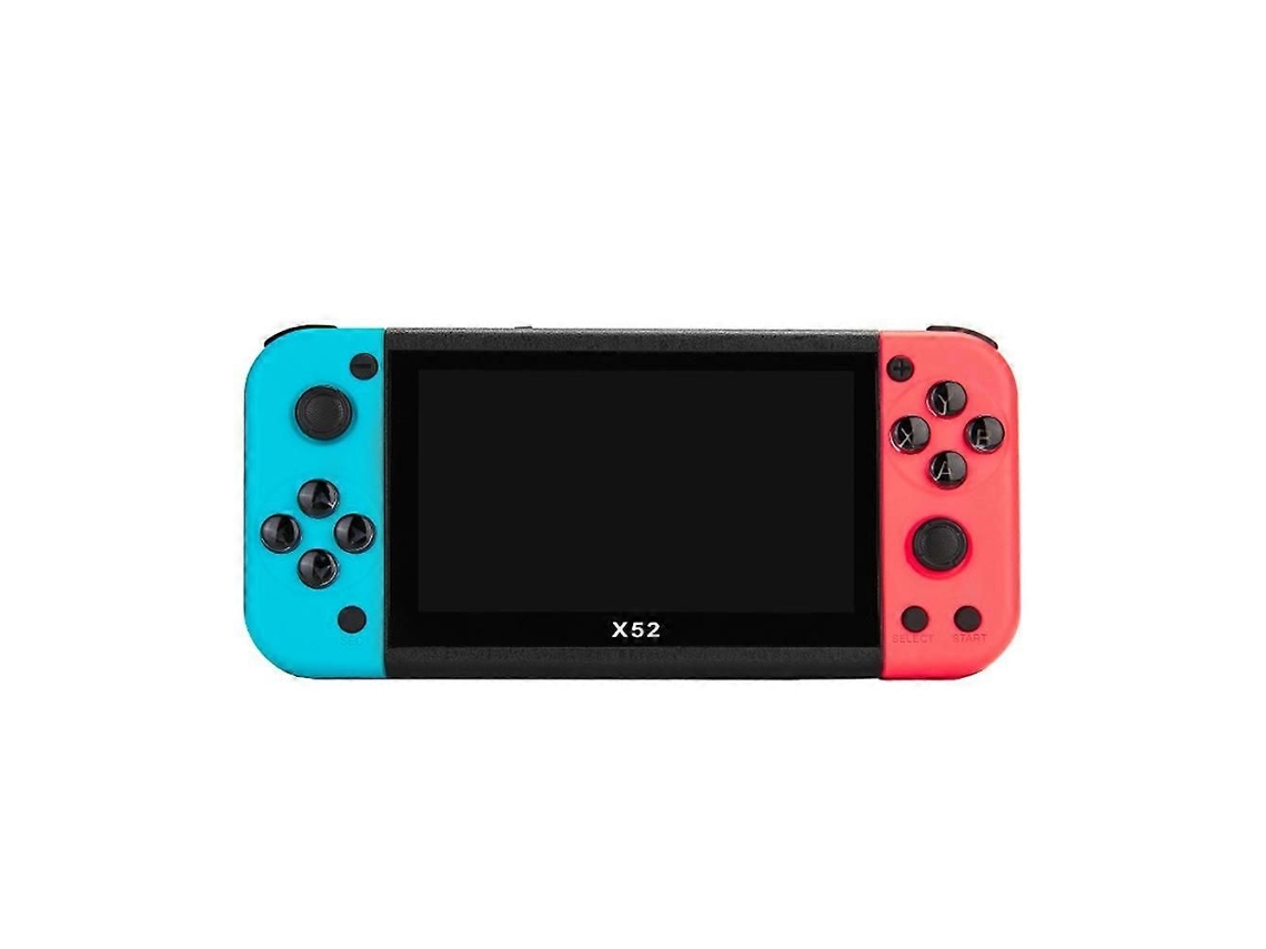 Consola de juegos portátil GOKOCO X52 de 5,1 pulgadas con resolución HD, incluye juegos retro clásicos integrados y reproductor de audio/vídeo.