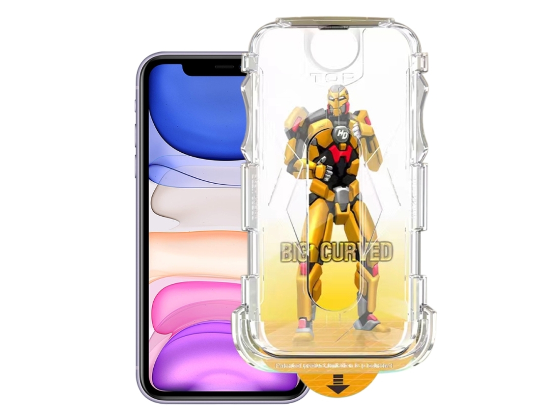 Protector De Pantalla De Cristal Yuysan Para Iphone 11/xr, Resistente Al Polvo, Fácil Instalación
