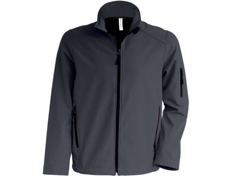 Chaqueta para Hombre KARIBAN Softshell Gris para Fitness (S)