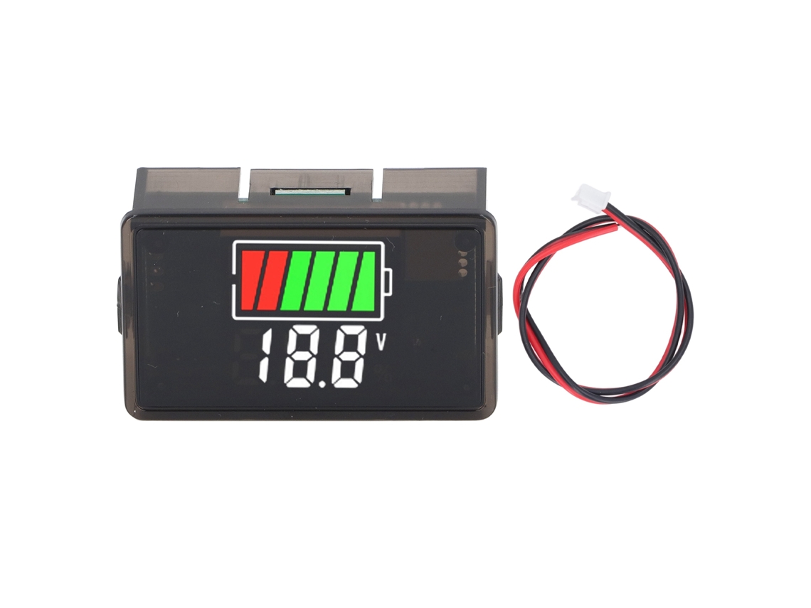 Medidor Digital De Voltaje De Batería Con Retroiluminación Led Para Automóvil, Motocicleta, Barco, Cc 8-100v