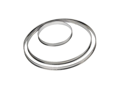 Molde de acero inoxidable para anillos de tarta DE BUYER 28 cm