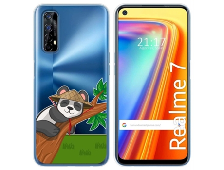 Carcasa Realme 7 TUMUNDOSMARTPHONE Dibujos Transparente Multicolor