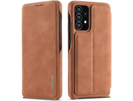 Funda Samsung Galaxy S22 5G HFS-HOUSE Cuero Pu (Marrón)