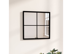 Espejo de pared 40x40 cm metal negro Lovely Home