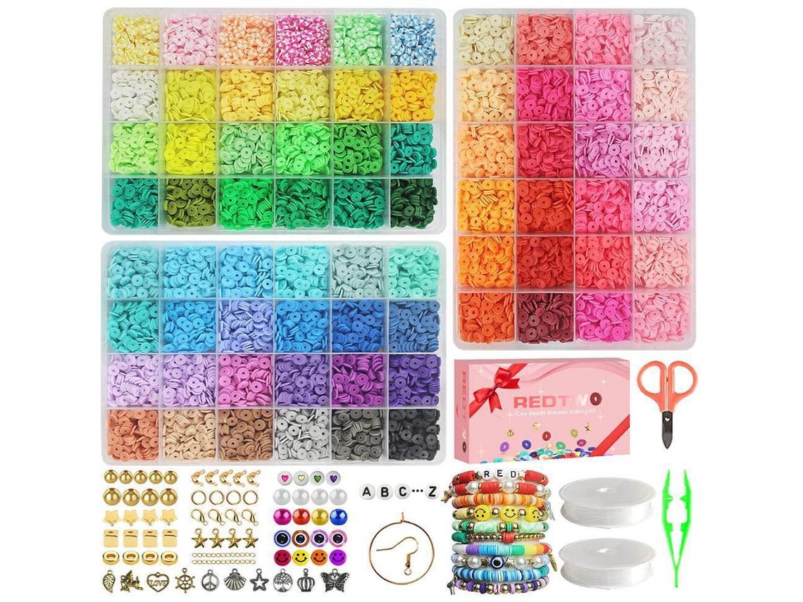 Juego de arcilla con 15.000 cuentas para pulsera infantil en 72 colores Hiheis Diy Yunzii