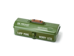 Caja Portátil Para Guardar Herramientas De Camping Y Picnic Con Asa Y Cerraduras Metálicas.