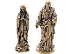 Estatuas Religiosas Latón Dorado Elegante Decoración Retro Iglesia Estantería Adorno Versátil Fácil Colocar