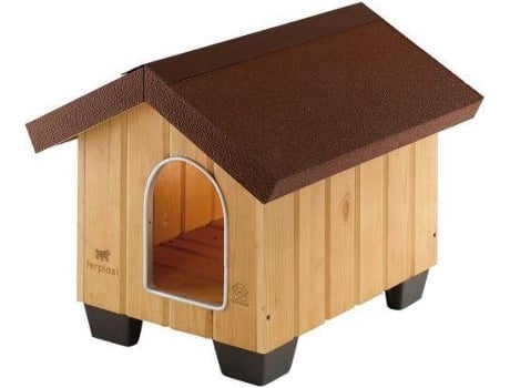 Caseta para Perros FERPLAST Domus (L - Madera)
