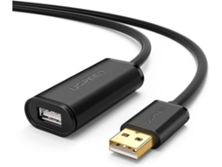 Cable USB UGREEN (USB - 5 m - Negro)