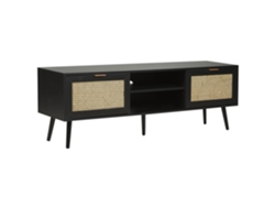 Mueble TV BELIANI Opoco de MDF Negro 150x40x52