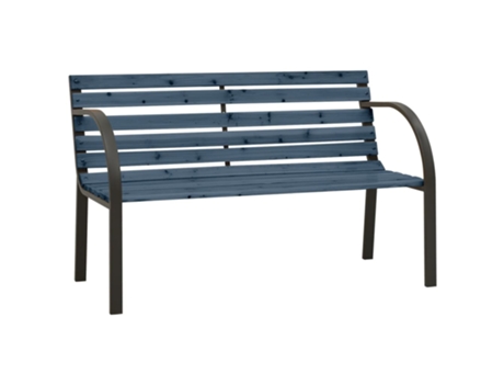 Banco de jardín VIDAXL Gris Madera (81x38x56 cm)